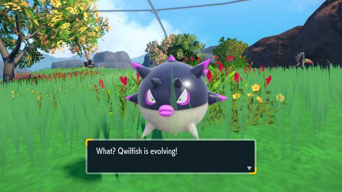 Hisuian Qwilfish in Pokemon Scarlet & Violet's Indigo Disk DLC